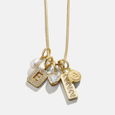 Cluster Charm Necklace - Snake Chain