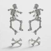 Bones & All Skeleton Earring Set