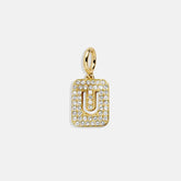Block Pavé Initial Cluster Charm - U