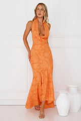 Garden Gems Halter Maxi Dress