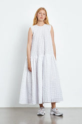 Anna Karin | Dress Check Seersucker White
