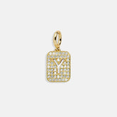 Block Pavé Initial Cluster Charm - Y