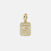Block Pavé Initial Cluster Charm - S