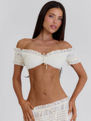 Cassidee Crop Top Cream