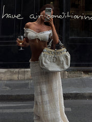 Cassidee Crop Top Cream