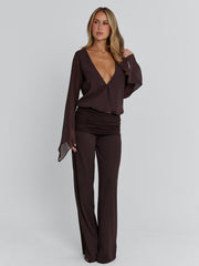 Lenna Pant Chocolate