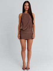 Magi Mini Dress Brown