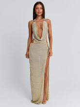 YASMINA MAXI DRESS GOLD