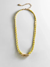 Bubble Letter Custom Paracord Necklace - Bright Yellow