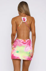 Your Biggest Fan Mini Dress Tropical Floral
