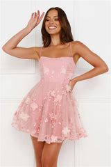 Ethereal Blossom Mini Dress