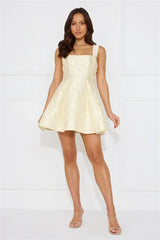 Elite Silhouette Mini Dress Yellow