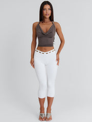 Azul Capri Pants White