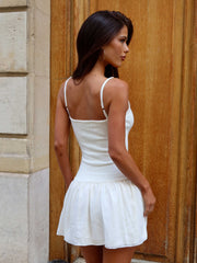 Boa Mini Dress Ivory