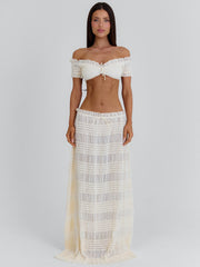 CASSIDEE MAXI SKIRT CREAM