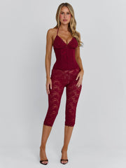 Cendre Playsuit Burgundy