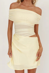 Lorely Off-Shoulder Mini Dress Butter