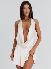 HALEY MINI DRESS CREAM