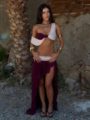 JADAI MAXI SKIRT WINE