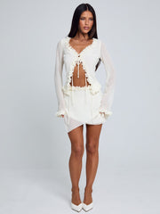 Mae Top Ivory