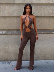 MERI JUMPSUIT CHOCOLATE