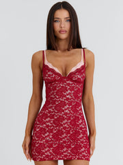 Michaela Mini Dress Red
