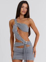 Moorena Mini Dress Grey