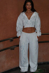 Nya Cropped Hoodie Grey