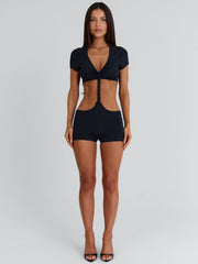 Renae Playsuit Black