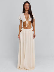 Soleia Maxi Skirt Cream