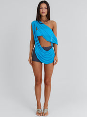 Sylvee Playsuit Blue